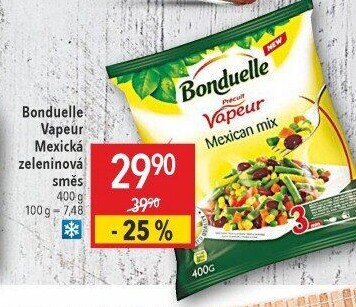 Zeleninovámexická směs mražená Vapeur Bonduelle