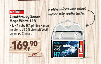 Autožárovky Mega White UniTEC