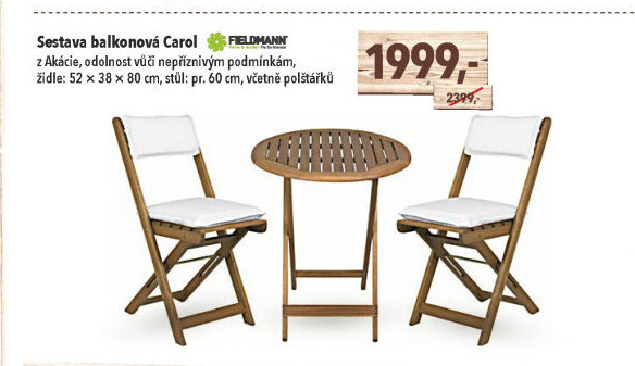 Balkonový set Carol Fieldmann