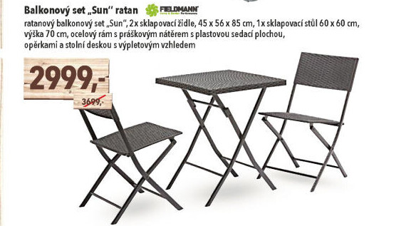 Balkonový set Sun Fieldmann