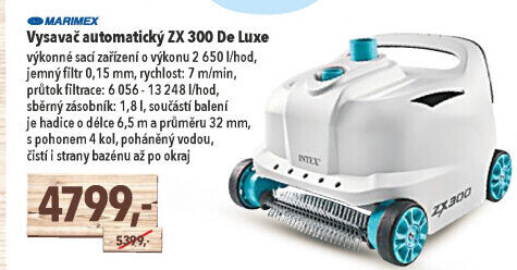 Bazénový automatický vysavač ZX 300 De Luxe Intex