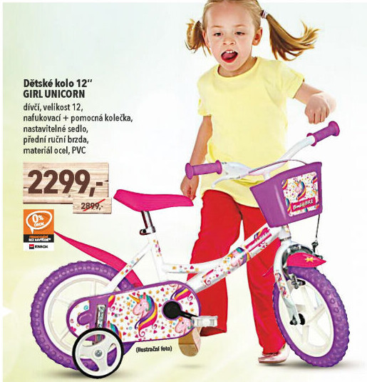 Dětské kolo Girl Unicorn Bimbobike