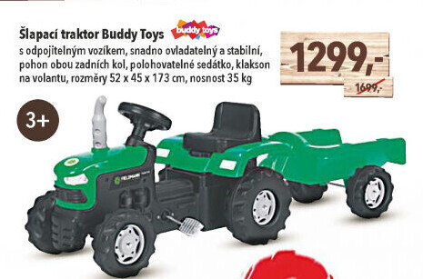 Dětský šlapací traktor Buddy Toys