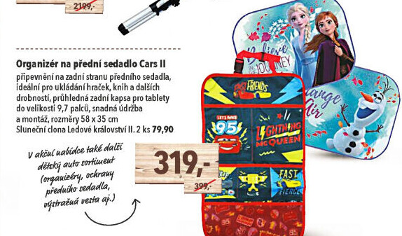 Organizér za přední sedadlo