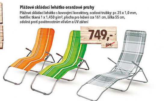 Plážové lehátko