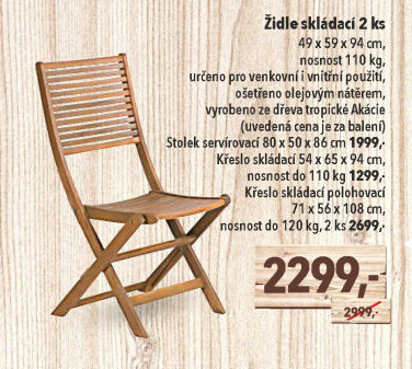 Zahradní židle Fieldmann
