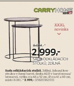 SADA ODKLÁDACÍCH STOLKŮ