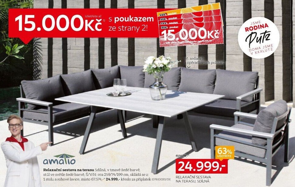 RELAXAČNÍ SESTAVA NA TERASU