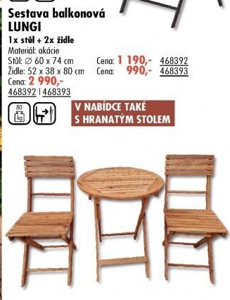 Balkonový set Lungi