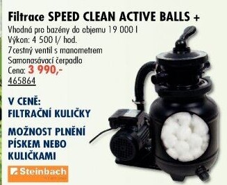 Bazénová filtrace Speed Clean Active Balls+ Steinbach