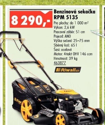 Benzínová sekačka Riwall RPM 5135