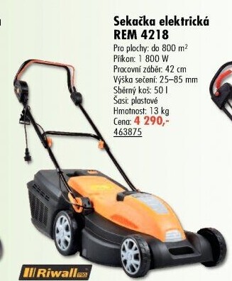 Elektrická sekačka Riwall REM 4218