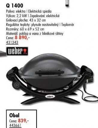 Elektrický gril Weber Q 1400