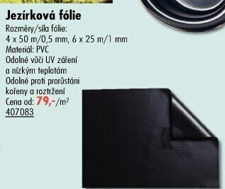 Jezírková fólie