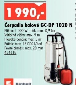Kalové čerpadlo GC-DP 1020 N Einhell
