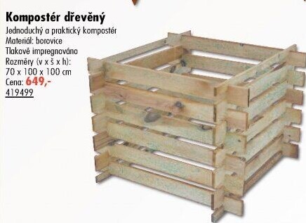 Kompostér dřevěný