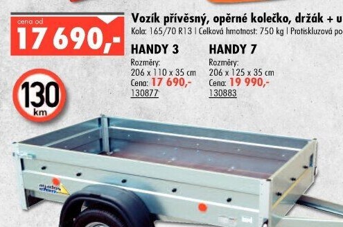 Přívěsný vozík Handy Agados