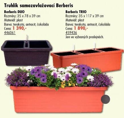 Samozavlažovací truhlík Plastia