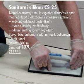 Silikon sanitární CS25 Ceresit