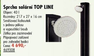 Sprcha solární Top Line Steinbach