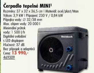 Tepelné čerpadlo Steinbach Mini