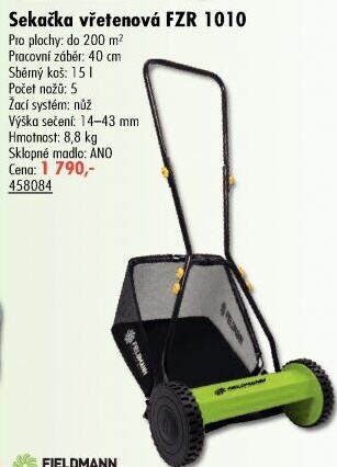 Vřetenová sekačka Fieldmann FZR 1010