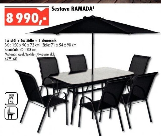 Zahradní sestava Ramada