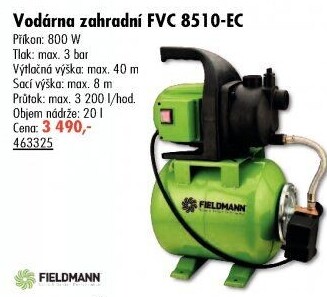 Zahradní vodárna Fieldmann FVC 8510-EC