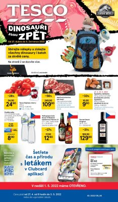 akční leták Tesco 27.4.2022-3.5.2022