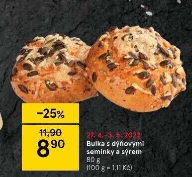 Bulka dýňová se sýrem