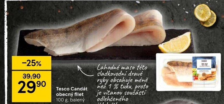Candát obecný filety Tesco