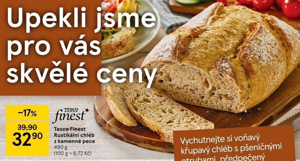Chléb rustikální Tesco Finest