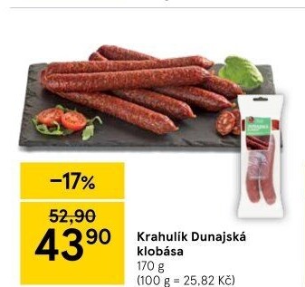 Dunajská klobása Krahulík