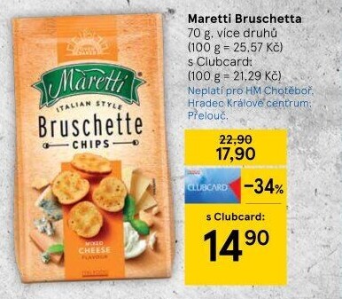 Krekry Maretti Bruschette