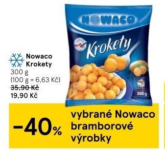 Krokety mražené Nowaco