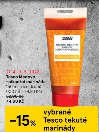Marinády Tesco