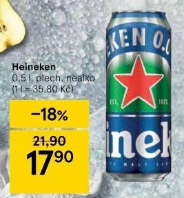 Nealkoholické pivo Heineken