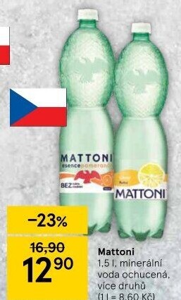 Ochucená voda Mattoni