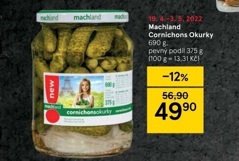 Okurky Cornichons Machland