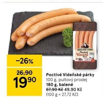 Párky vídeňské poctivé