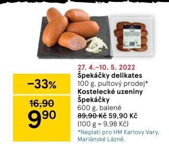 Špekáčky Kostelecké uzeniny