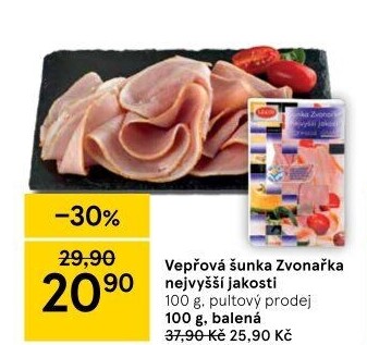 Šunka Zvonařka nejvyšší jakosti LE&amp