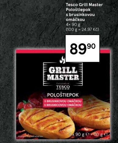 Sýr Pološtiepok na gril Grill Master Tesco