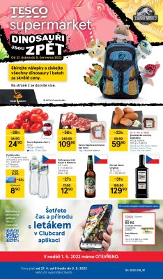 akční leták Tesco 27.4.2022-3.5.2022