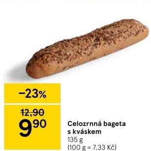 Bageta celozrnná