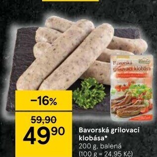 Bavorská grilovací klobása Ponnath