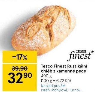 Chléb rustikální Tesco Finest