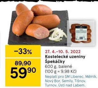 Špekáčky Kostelecké uzeniny