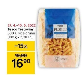 Těstoviny Tesco