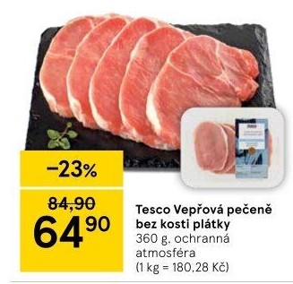 Vepřová pečeně bez kosti Tesco